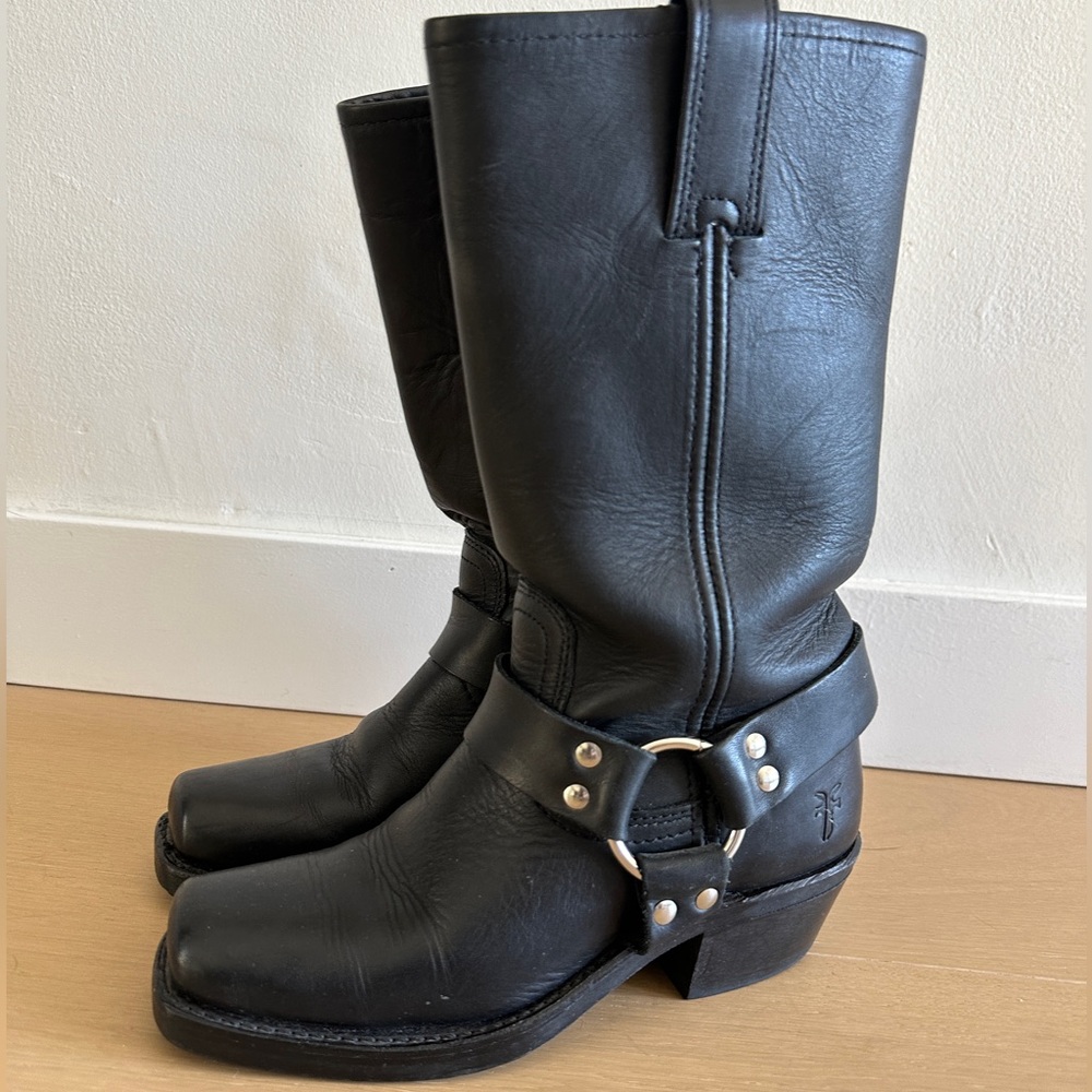 Vintage FRYE 12R Harness Moto Boot